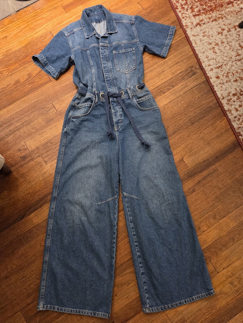 We The Free Edison Denim Jumpsuit in Medium Blue - Picture 11 of 16